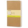 3pc Moleskine 80 Pages Plain Cahier Notebook L Office/student Journal Pad Kraft