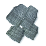 MyCar Venom 4-Piece Car Mat - Carbon Rubber/Aluminium Look