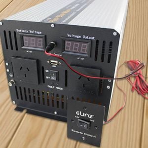 Elinz 5000W/10000W Pure Sine Wave Power Inverter 12V-240V AUS Plug Remote Control