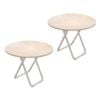 Soga 2x 80cm Light Wood Modern Table Versatile Use Home Decor Design