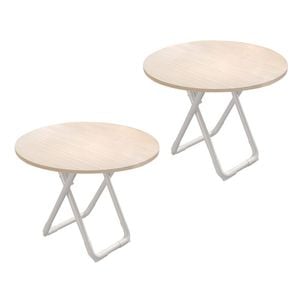 Soga 2x 80cm Light Wood Modern Table Versatile Use Home Decor Design