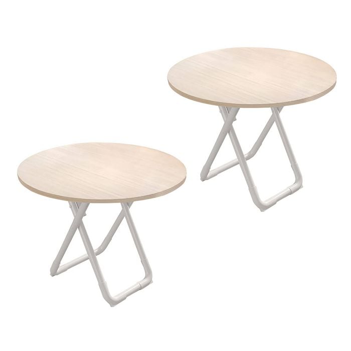 Soga 2x 80cm Light Wood Modern Table Versatile Use Home Decor Design