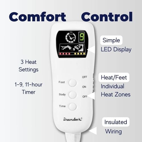 Electric blanket with foot zone hotsell