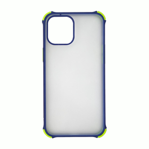 Shockproof Armour Matte Case Cover - For Apple iPhone 12 Mini (Blue)