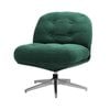 Oikiture Armchair Swivel Lounge Chair Polyester Green