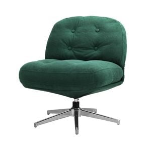 Oikiture Armchair Swivel Lounge Chair Polyester Green