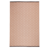 Fab Habitat 120x179cm Beige And White Kimberley Diamond Recycled Plastic Reversible Outdoor Rug