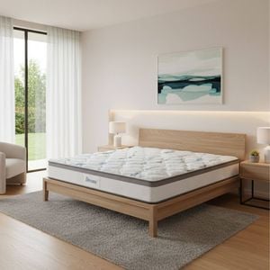 Dreamz 25CM Medium Firm Premium Foam Spring Mattress Double