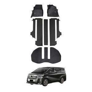 AUSGO Floor Mats & Boot Liner Set for Toyota Vellfire 2015-2023 Car Floor Liners Cargo Mat