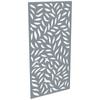 ProtectorAl 300-1200w x 1201-2400h Silver Brushed/Gloss White Large Leaf Unframed Composite Deco Panel