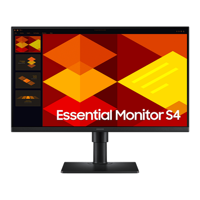 Samsung Essential S4 24" Fhd Ips Height Adjustable Business Monitor [ls24d402geexxy]