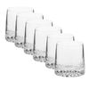 6Pc Krosno Fjord Tumblers Clear Glass 370ml Gift Boxed Dishwasher Safe Set