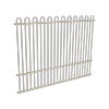 ProtectorAl 2400 x 1800mm Paperbark Aluminium Loop Top Pool Fence Panel With Mid Rail