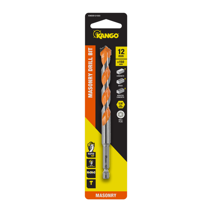 Kango 12 x 150mm 1/4" Masonry Drill Bit