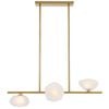 Telbix Zecca Contemporary Pendant Hanging Lamp Light Metal Glass Antique Gold Frost Gloss