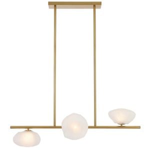 Telbix Zecca Contemporary Pendant Hanging Lamp Light Metal Glass Antique Gold Frost Gloss