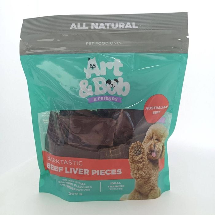Art & Bob 200g Beef Liver Pieces Dog Treat