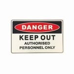 Brutus 450 x 300mm Keep Out Safety Sign