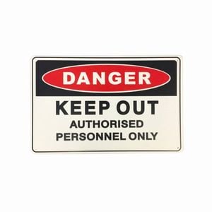 Brutus 450 x 300mm Keep Out Safety Sign
