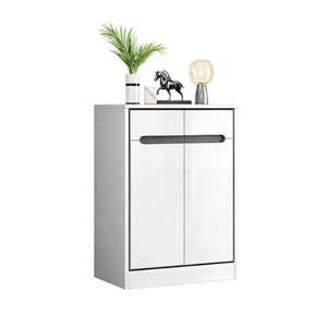 Foret Shoe Cabinet Buffet Sideboard Hallway Table Kitchen Storage 2 Door White