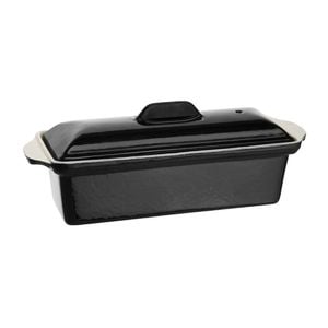 Vogue Pate Terrine Mould Black Cast Iron 1.3l Cooking Kitchenware