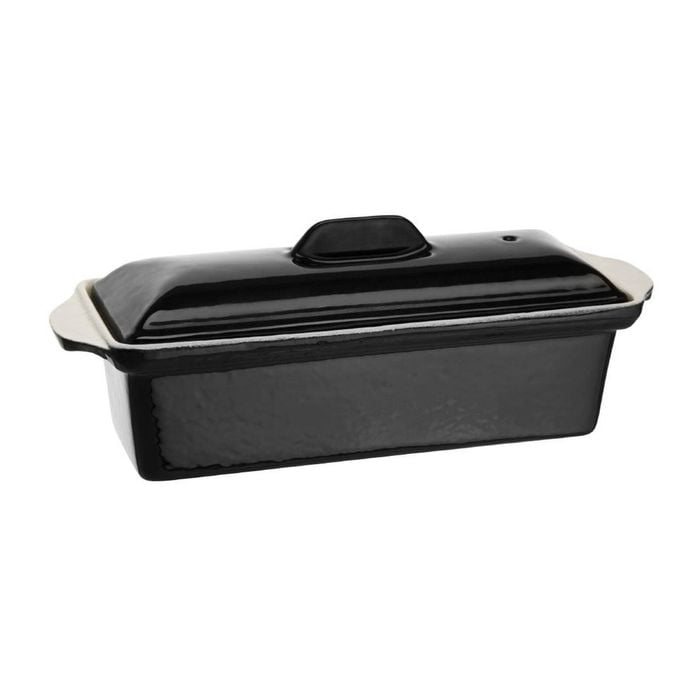 Vogue Pate Terrine Mould Black Cast Iron 1.3l Cooking Kitchenware