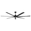 Parrot Uncle 305cm Matte Black Silent Storm 7-Blade Aluminium Ceiling Fan With Remote