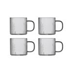 4pc Ecology Infuse 120ml Glass Espresso Cup - Clear