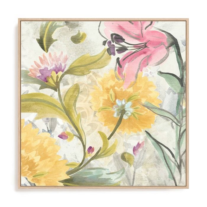 Artey | Garden al Fresco I - Framed Canvas - Natural Frame - 50 x 50cm