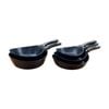 Neoflam Vulcan 20, 24, 28cm  Frypans And 24, 28cm Woks Set Induction Black