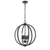 Telbix Kendall Modern Pendant Hanging Lamp Light Metal Black