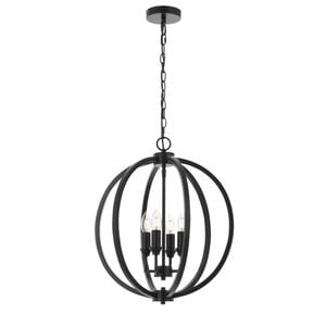 Telbix Kendall Modern Pendant Hanging Lamp Light Metal Black