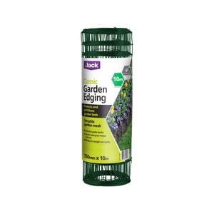 Jack 350mm x 10m Green PVC Classic Garden Edging