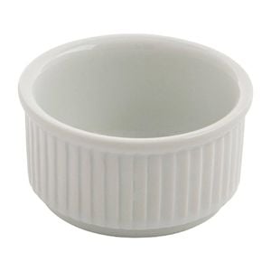 Olympia Stacking Ramekins Whiteware Porcelain 85mm 125ml 12 Pack