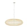 Lexi Lighting Laurel Rattan Pendant Light Large Natural Iron Bamboo Shade