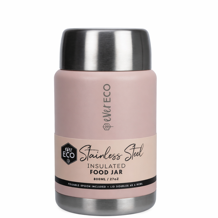 Ever Eco Insulated Food Jar 800ml - Rose