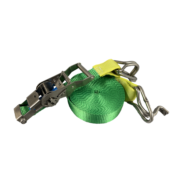 CSA Stainless Steel Ratchet 35mm Hook Keeper LLC 1500kg 30Meters