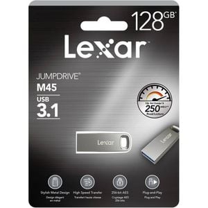 Lexar Usb 3.1 128gb Flash Drive Jumpdrive M45 Memory Stick (250mb/s) Ljdm45-128absl