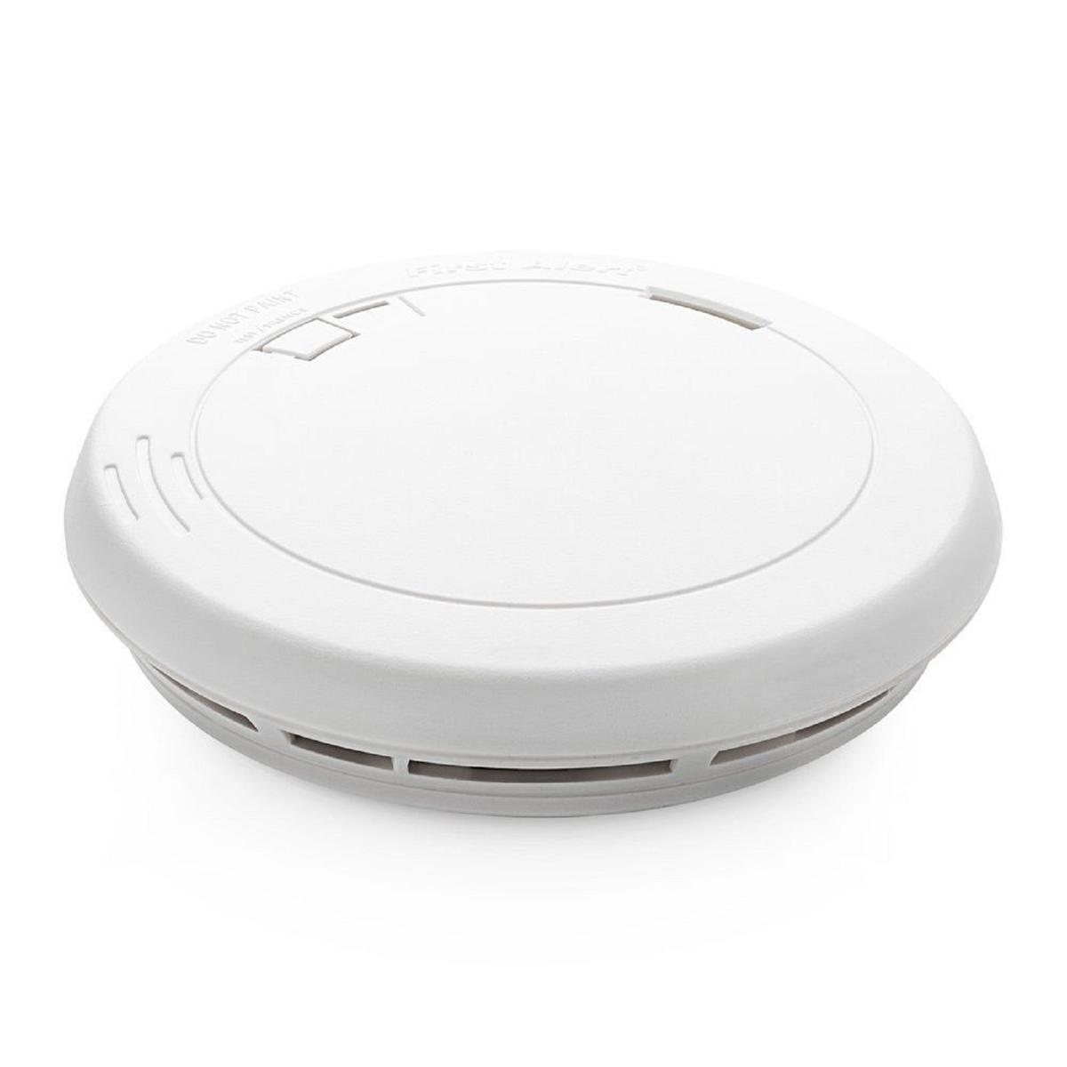 cigarette smoke detector bunnings First Alert 10-Year Lithium Photoelectric Smoke Alarm