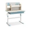 Costway Kids Study Desk Height Adjustbale W/tiltable Desktop & Drawer Blue