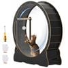 Advwin Cat Exercise Wheel with Teaser 2in1 Pet Treadmill
