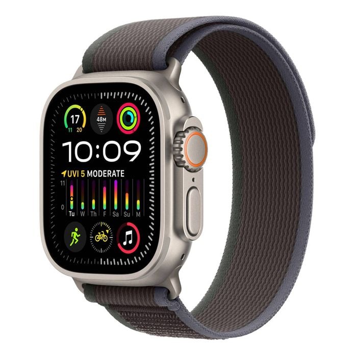 Apple Watch Ultra 2 49mm GPS + Cellular Titanium Case w/ Blue/Black Trail Loop (M/L)