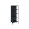 Modern Furniture CARMEL 57x160cm Single Door Glass Display Cabinet - Black