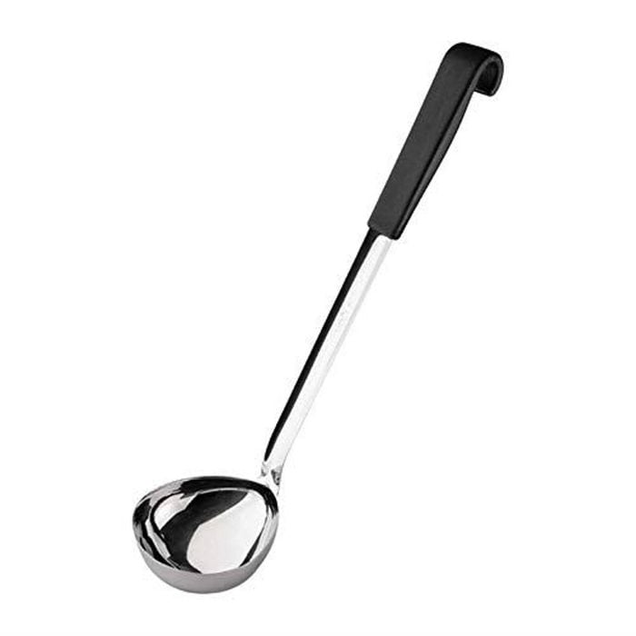 Vogue Ladle Black Handle 130ml Commercial Kitchen Serving Utensil