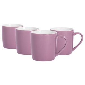 Argon Tableware Coloured Coffee Mugs - 350ml - Pack of 4