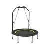 Costway 40" Mini Trampoline Fitness Rebounder Adjustable Handrail  w/Resistance Bands Home Gym Adults & Kids Green