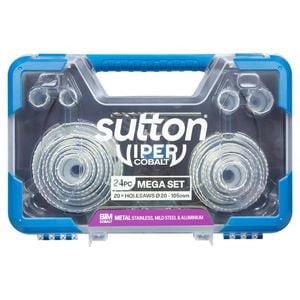 Sutton Tools 19-105mm Bi-Metal Viper Cobalt Mega Holesaw Set 24 Piece