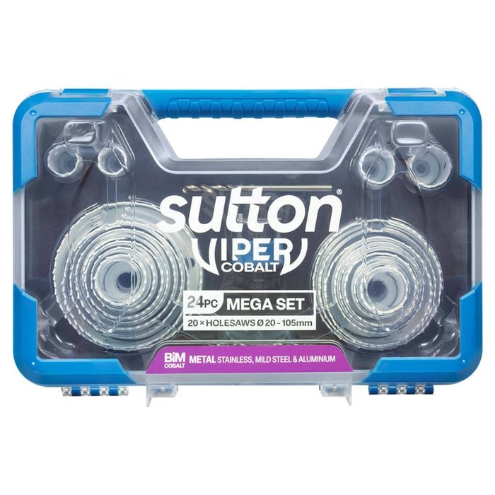 Sutton Tools 19-105mm Bi-Metal Viper Cobalt Mega Holesaw Set 24 Piece