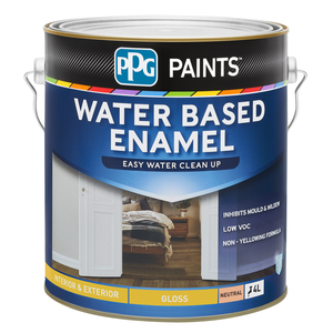 PPG Paints Water Based 4L Gloss Neutral Enamel Paint