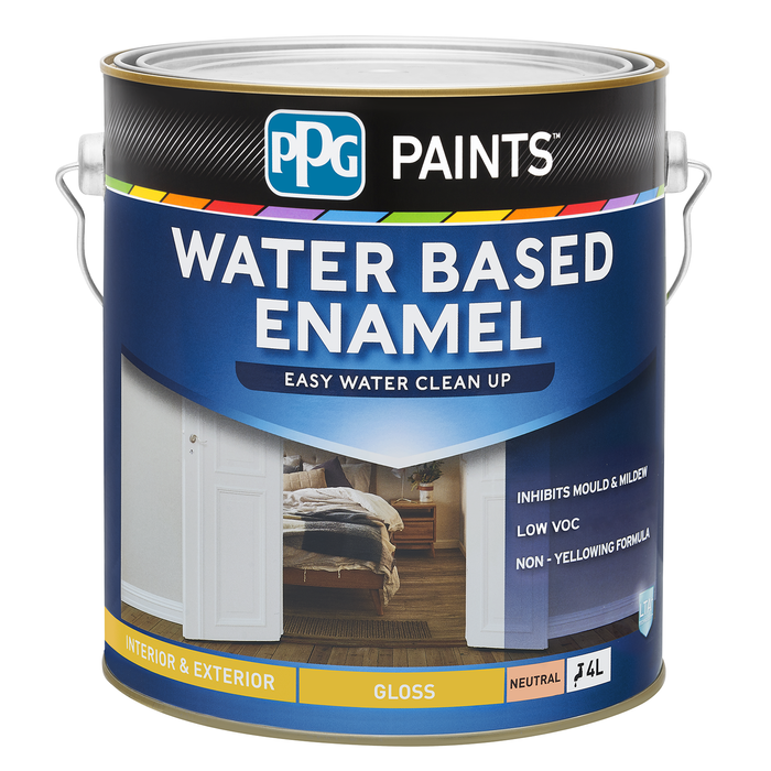 PPG Paints Water Based 4L Gloss Neutral Enamel Paint